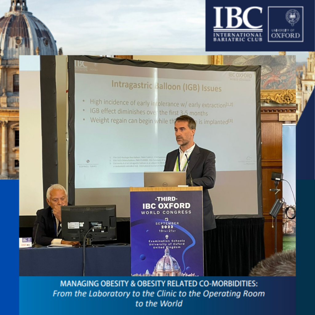 Dr. Román Turró Arau en Third IBC Oxford University World Congress 2022 el congreso