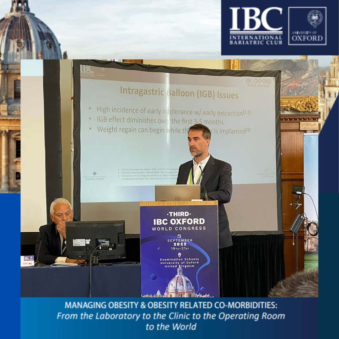 Dr. Román Turró Arau en Third IBC Oxford University World Congress 2022 el congreso
